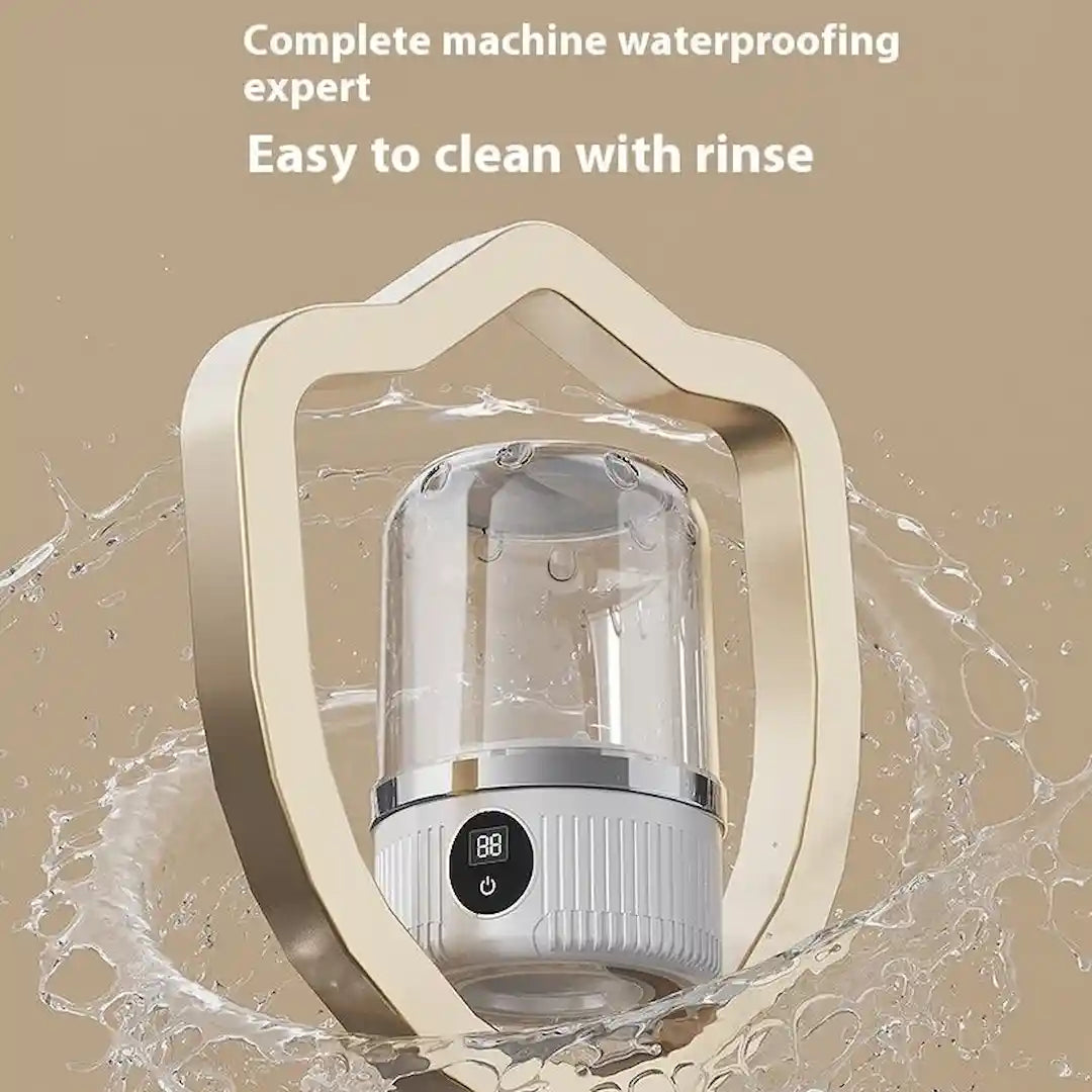 Foldable Simplix portable washer for easy storage