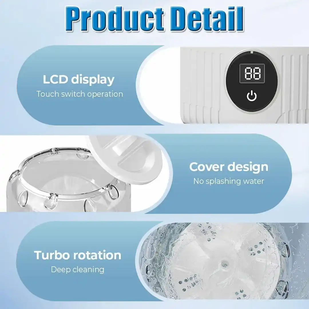 Simplix Portable Mini Underwear Washer – Ultrasonic Laundry Cup 2